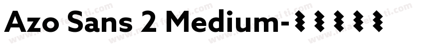 Azo Sans 2 Medium字体转换